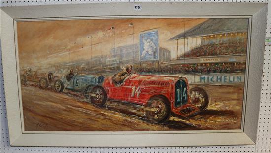 M. Costello 1930s motor racing scene(-)